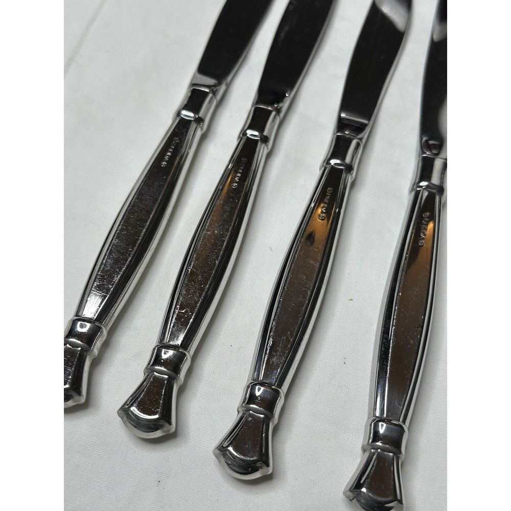 Oneida Act 1 I (4) Dinner Knives Glossy Flatware Knife - Picture 8 of 9